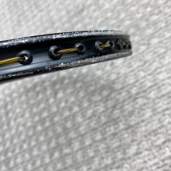 Vintage Slazenger Tennis Racket JELINEK 4 1/2 L Metal Black with Cover Hong Kong - Picture 9 of 13